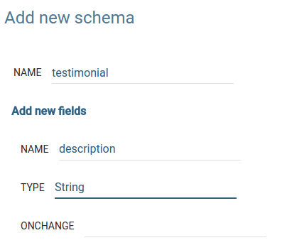 TAME - Key Features - Schema and Entities